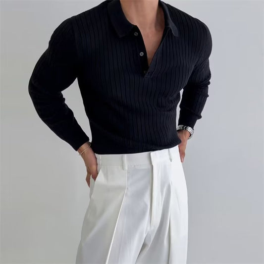 Lapel Button Polo Shirt