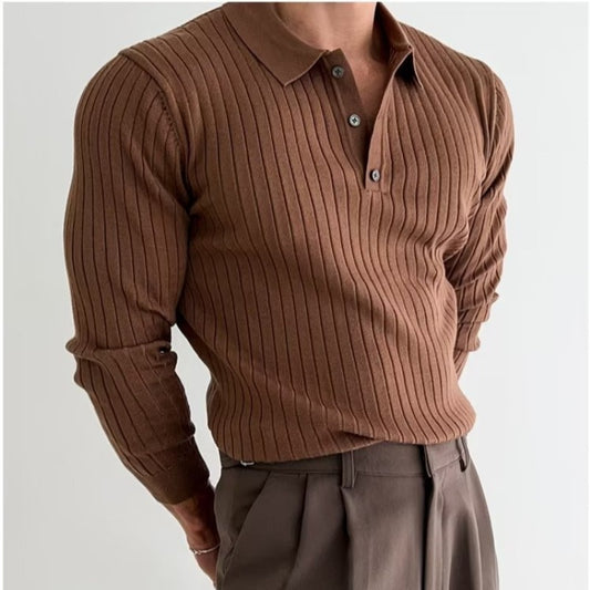 Lapel Button Polo Shirt