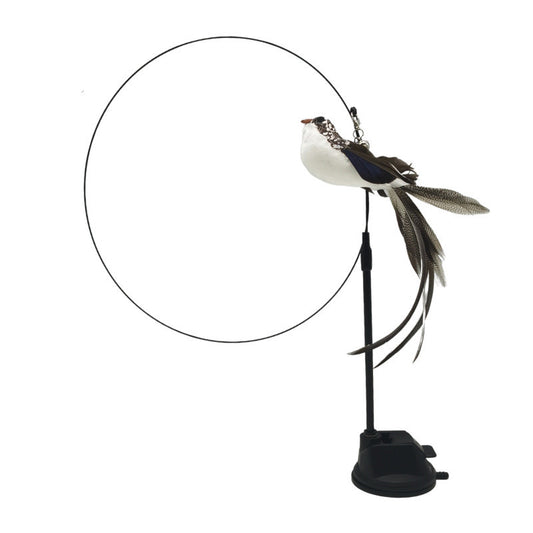 Steel Wire Feather Funny Cat Stick