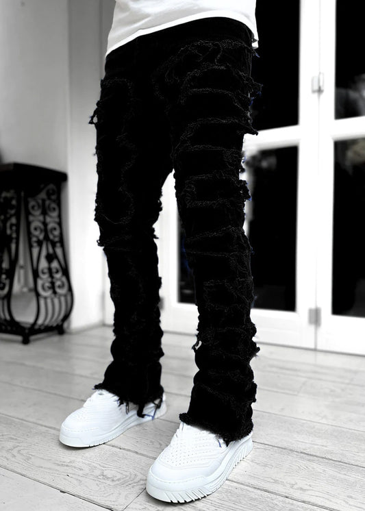 Men Patched Pants