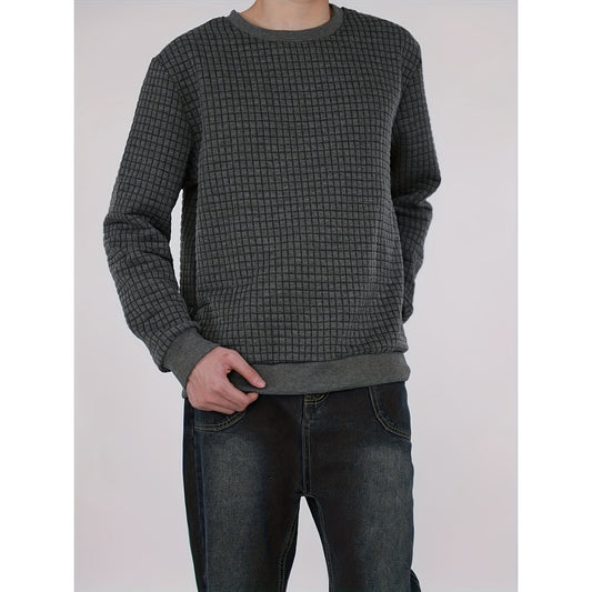 Jacquard Round Neck Hoodie