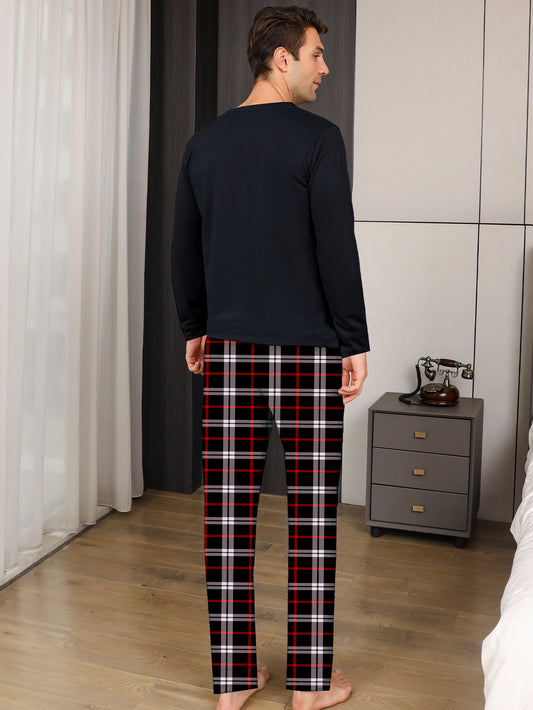 Ice Silk Men's Pajama Set