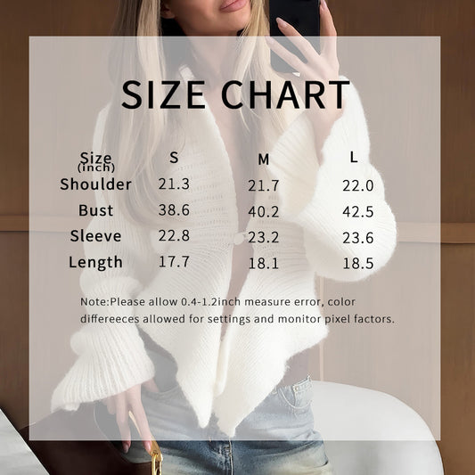 Elegant Irregular Hem Cardigan Sweater