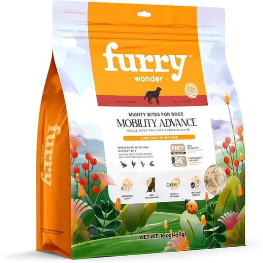 FURRY WONDER Freeze Dried Dog Food, 16 Oz