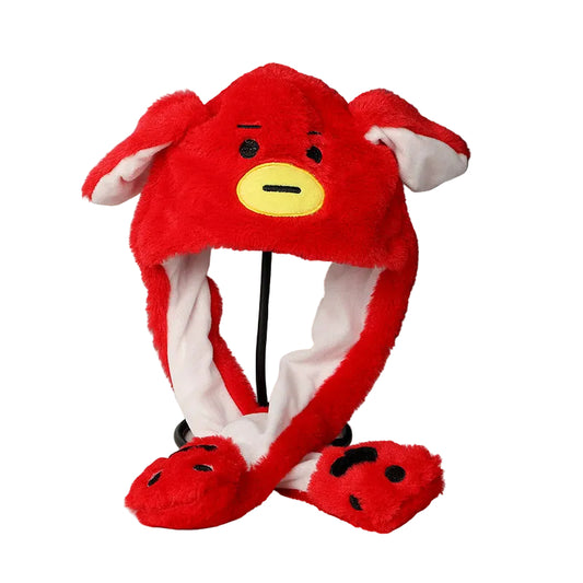 Plush Moving Ear Hat