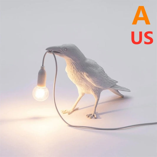 Raven Bird Lamp | Decor