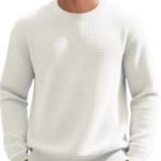 Jacquard Round Neck Hoodie