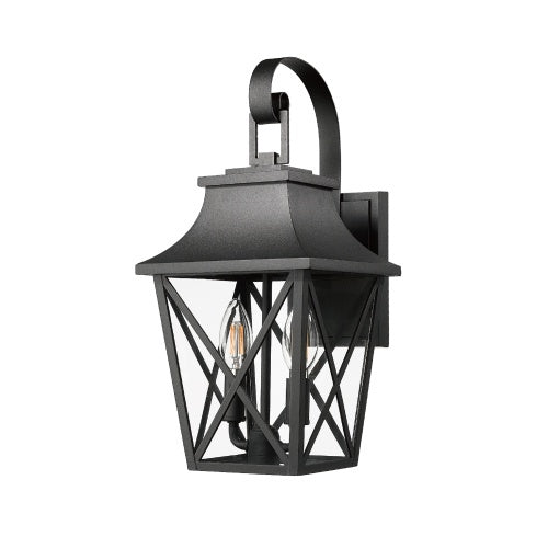 Black Wall Light | 2 Lights