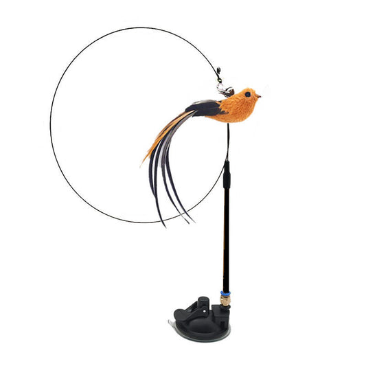 Steel Wire Feather Funny Cat Stick