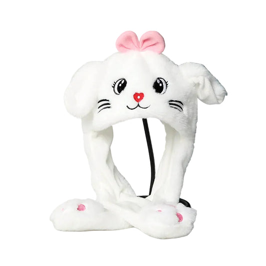 Plush Moving Ear Hat