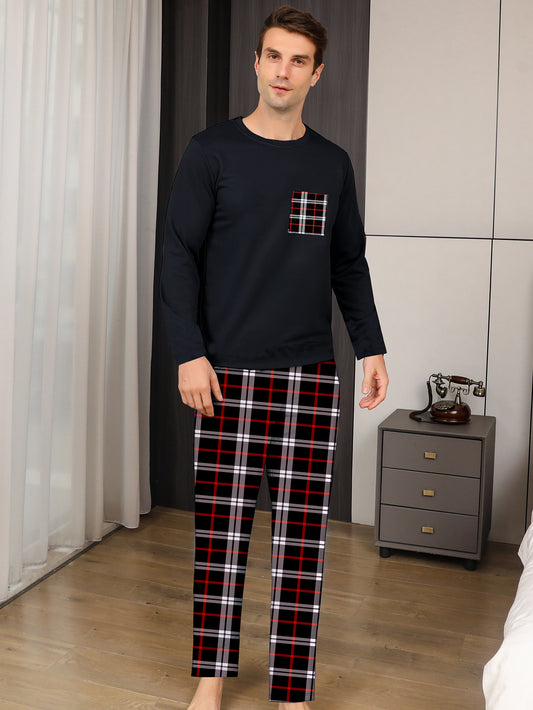 Ice Silk Men's Pajama Set