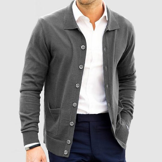 Loose Slim Single-breasted Sweater Coat