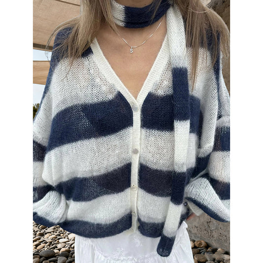 V Neck Open Front Button Up  Loose Coats