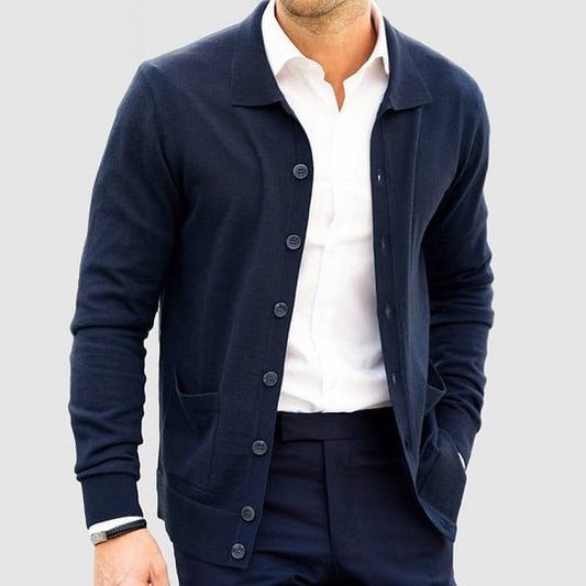 Loose Slim Single-breasted Sweater Coat