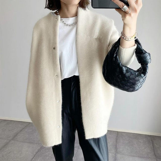 Oversized Long Sleeve Button Outwear