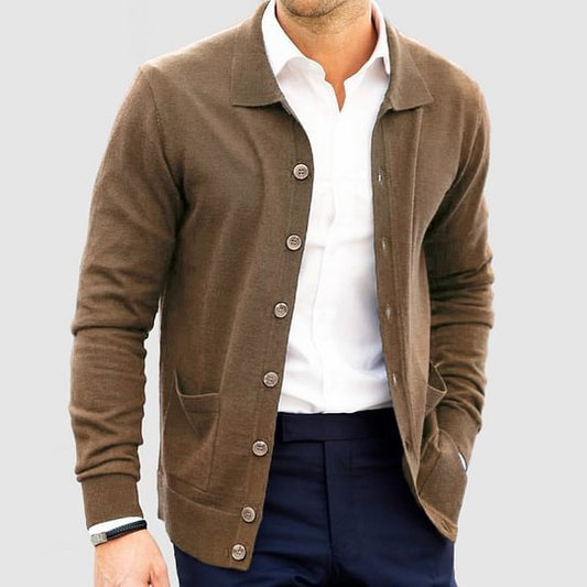 Loose Slim Single-breasted Sweater Coat