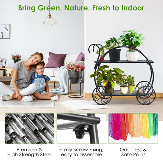 Metal Flower Cart