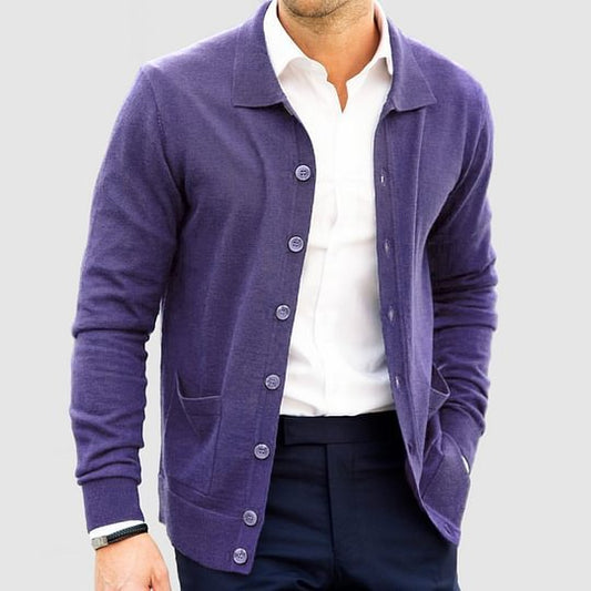 Loose Slim Single-breasted Sweater Coat