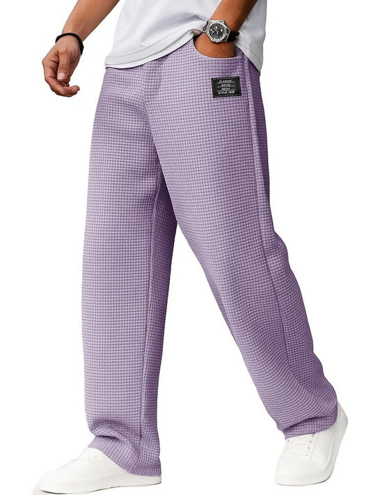 Men's Letters Straight-leg Trousers