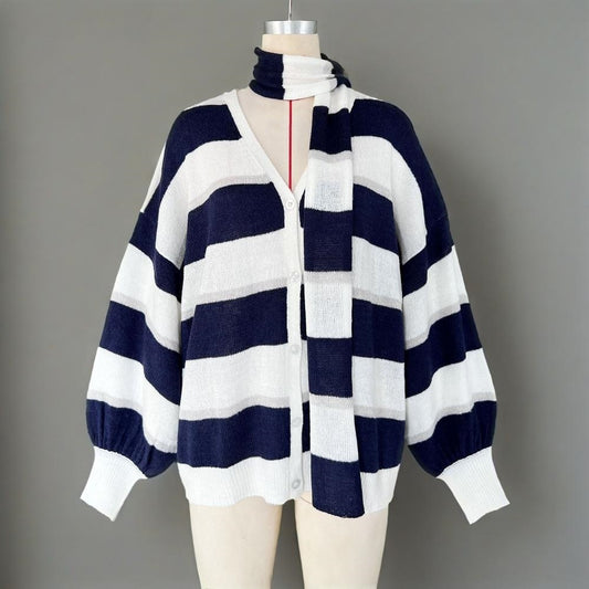 V Neck Open Front Button Up  Loose Coats