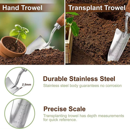 Wooden Handle Steel Gardening Tools