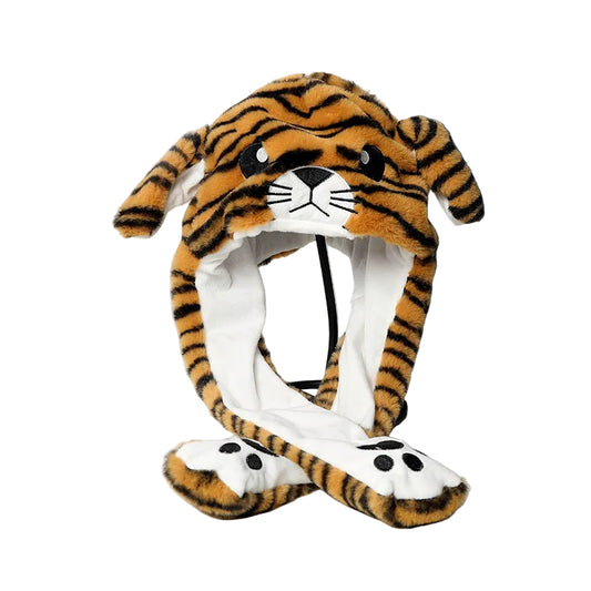 Plush Moving Ear Hat