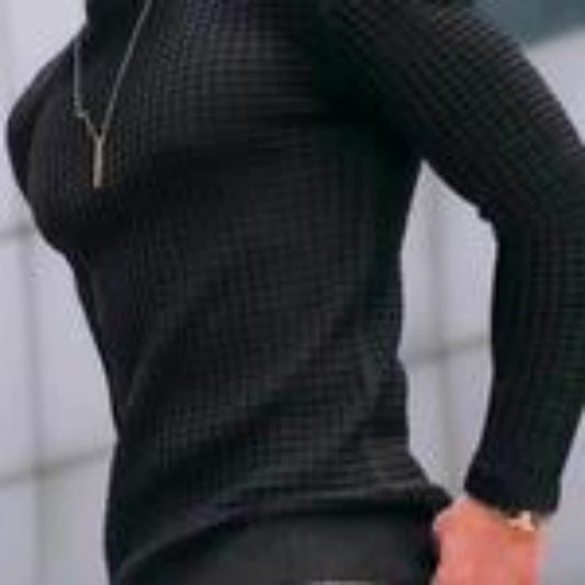 Jacquard Round Neck Hoodie